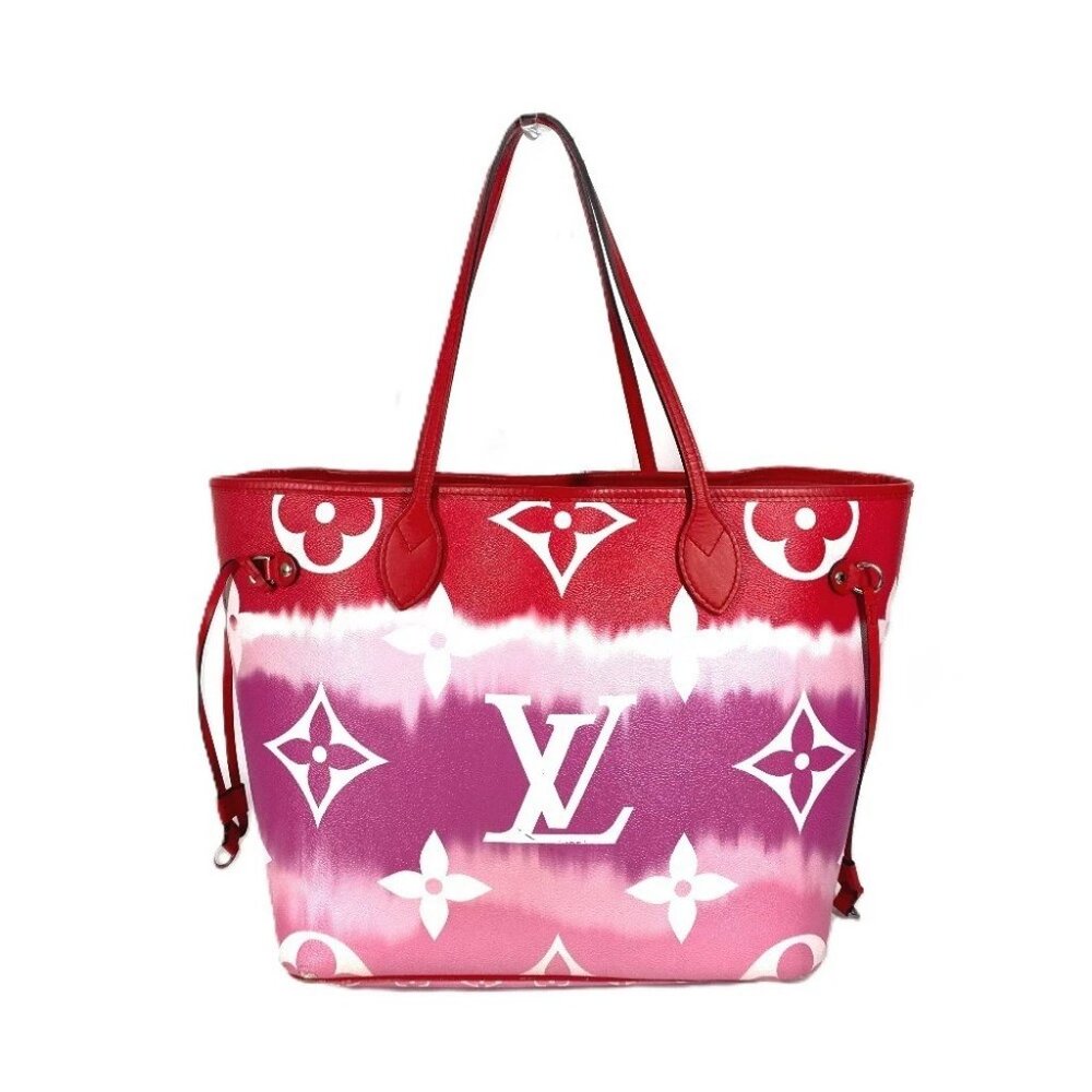 LOUIS VUITTON M45127 Monogram Escal Neverfull MM Shoulder Bag Tote Bag Red/pink